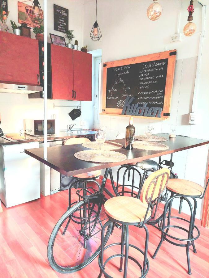Trastevere In Bike - Con Wi-Fi E Ac Róma Kültér fotó